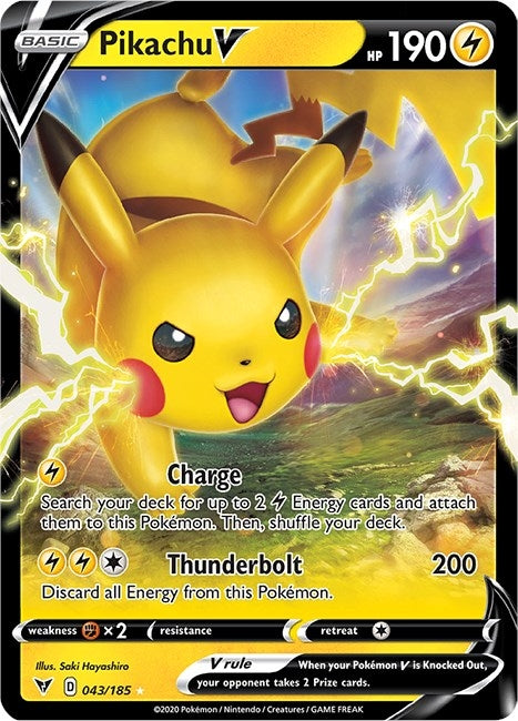 Image for Pikachu V (43) (SWSH04)