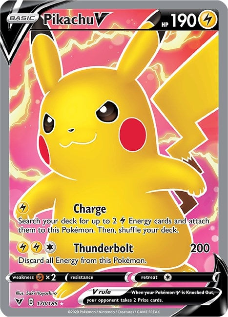 Image for Pikachu V (Full Art) (170) (SWSH04)