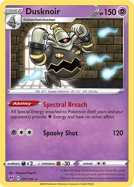 Image for Dusknoir (71) (SWSH04)