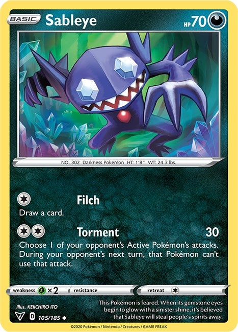 Image for Sableye (105) (SWSH04)
