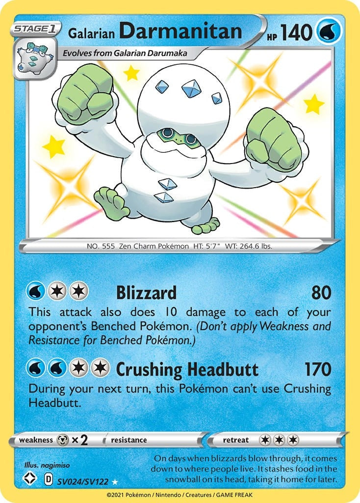 Image for Galarian Darmanitan (24122) (SHFSV)