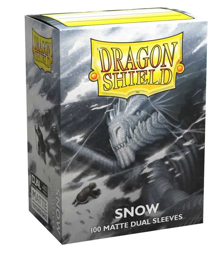 Dragon Shield: Dual Matte Sleeves - Snow (100ct)