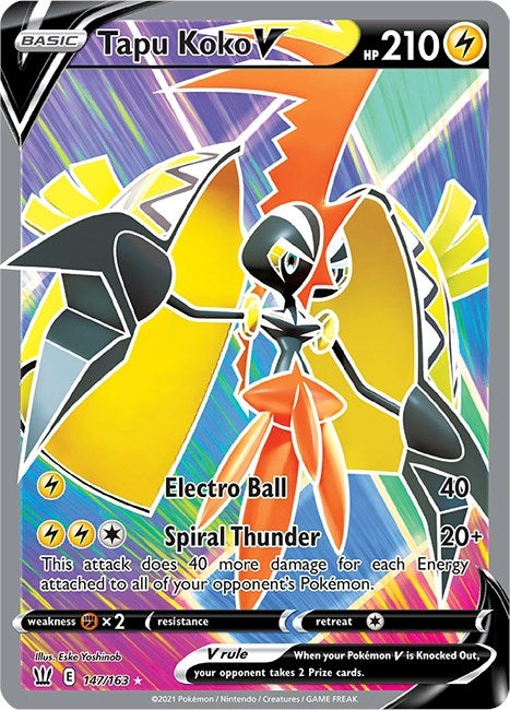 Image for Tapu Koko V (Full Art) (147) (SWSH05)