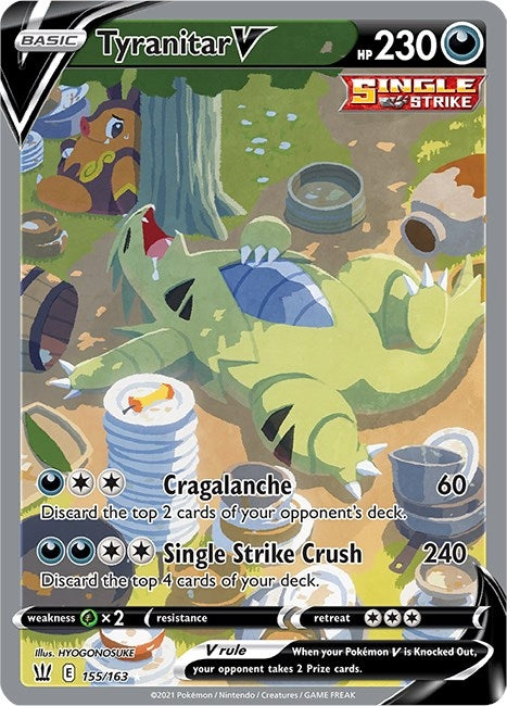 Image for Tyranitar V (Alternate Full Art) (155) (SWSH05)
