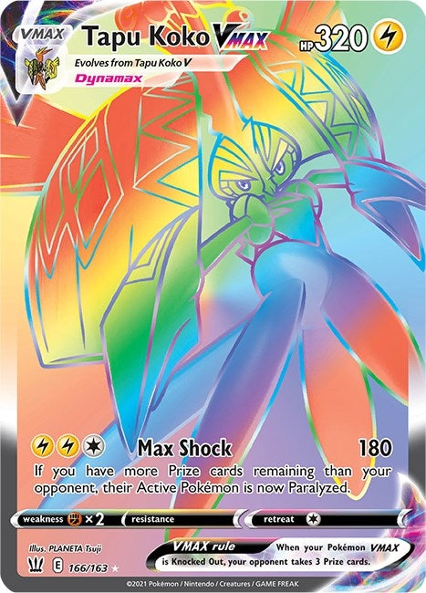 Image for Tapu Koko VMAX (Secret) (166) (SWSH05)