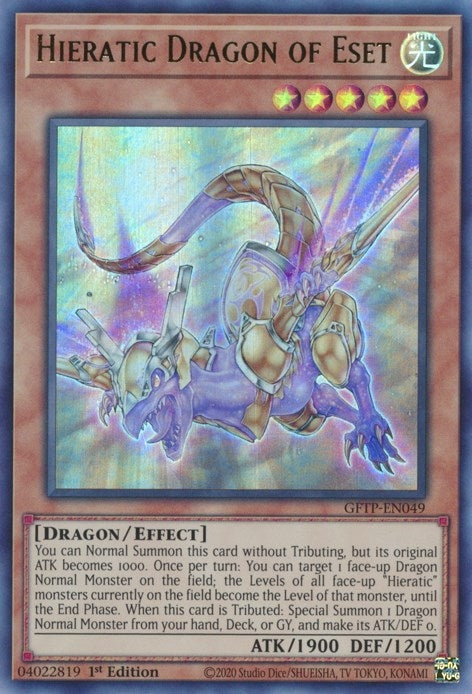 Image for Hieratic Dragon of Eset (49) (GFTP)