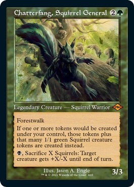 Image for Chatterfang, Squirrel General (Retro Frame) (Foil Etched) (410) (MH2)
