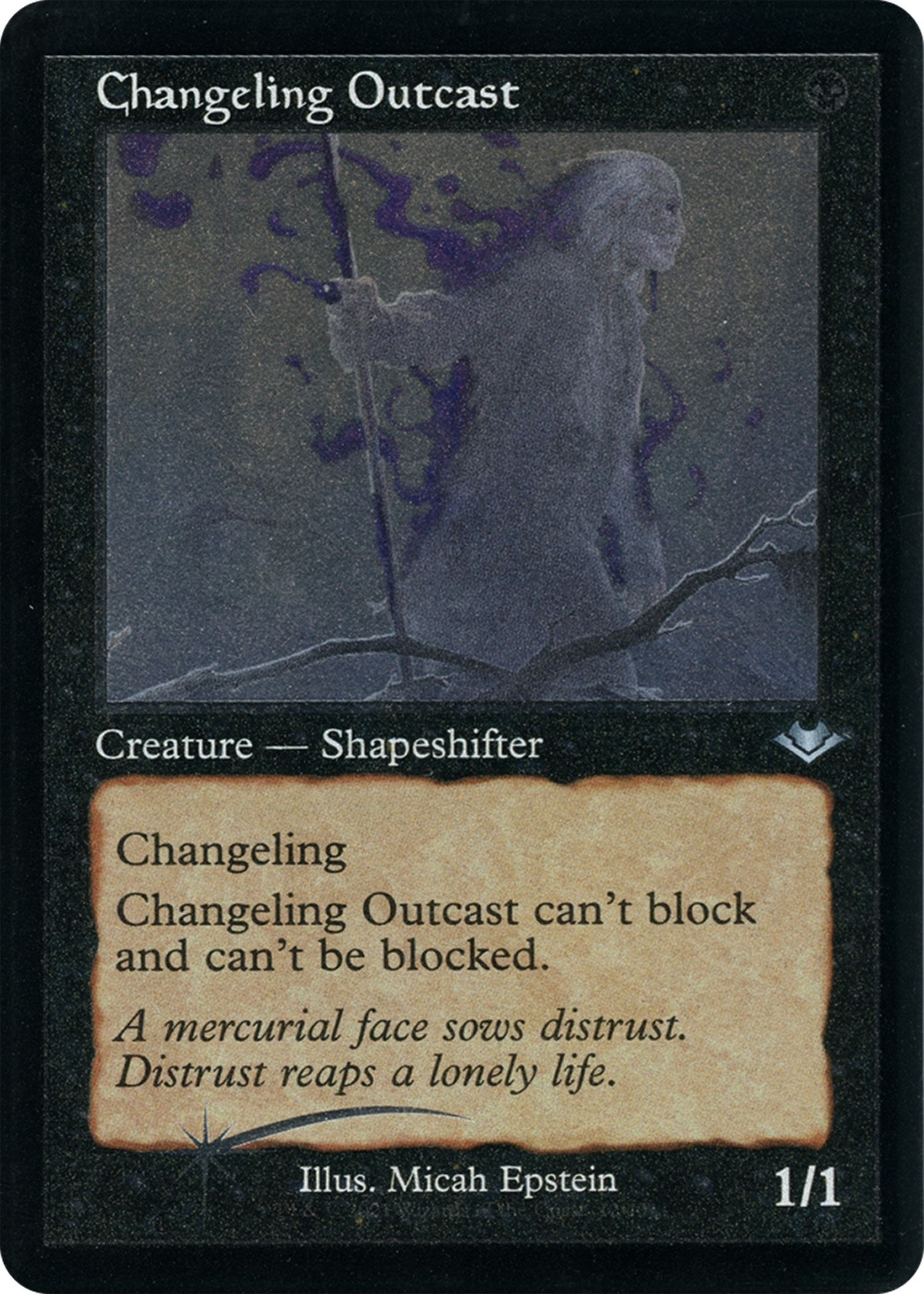 Image for Changeling Outcast (Retro Frame) (Foil Etched) (12) (MH1)
