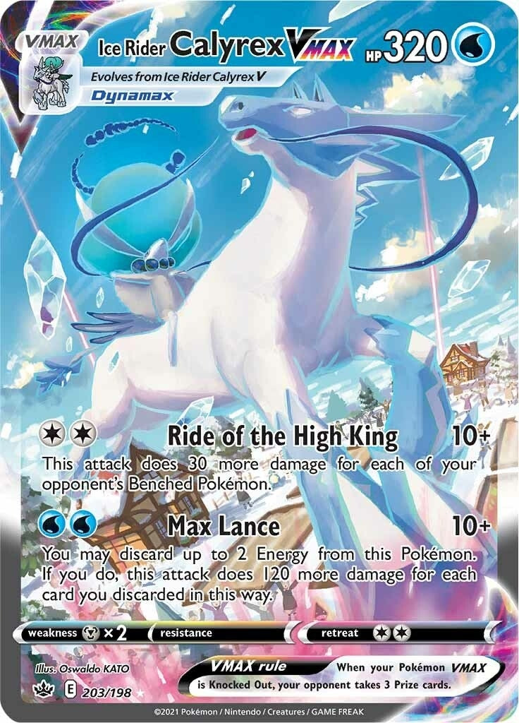 Image for Ice Rider Calyrex VMAX (Alternate Art Secret) (203) (SWSH06)