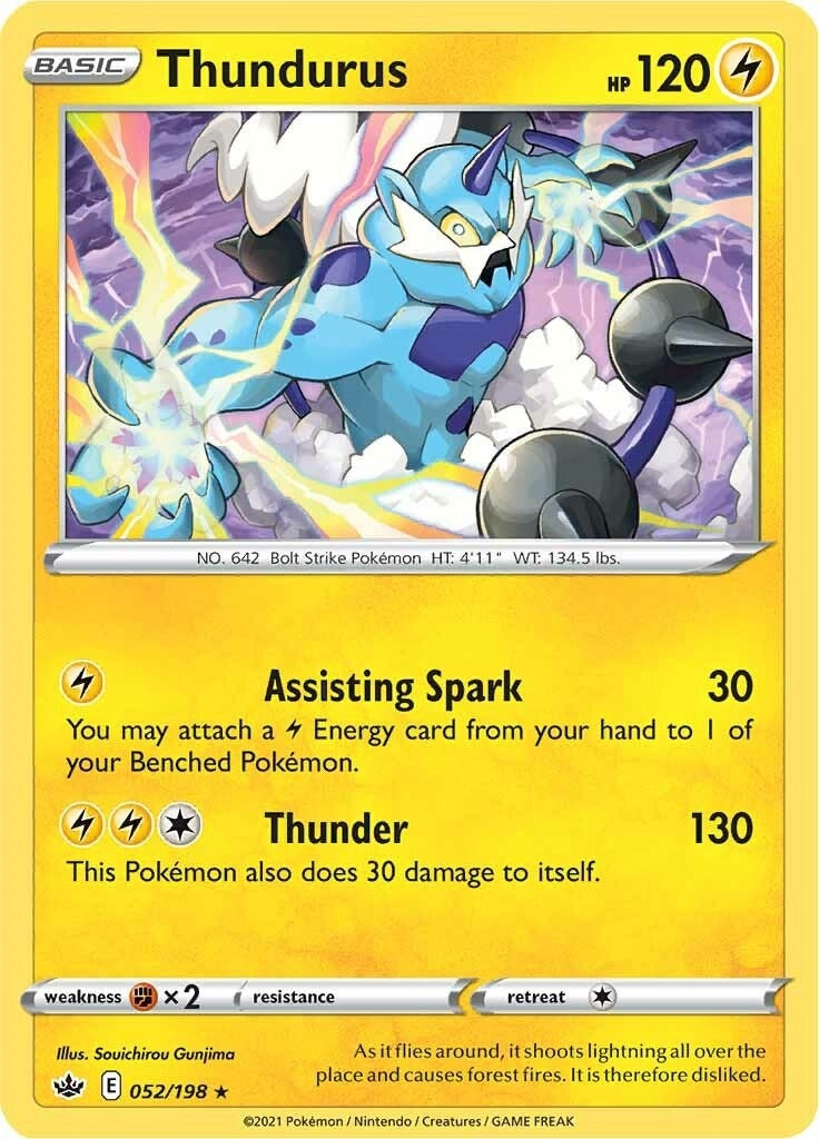 Image for Thundurus (52) (SWSH06)