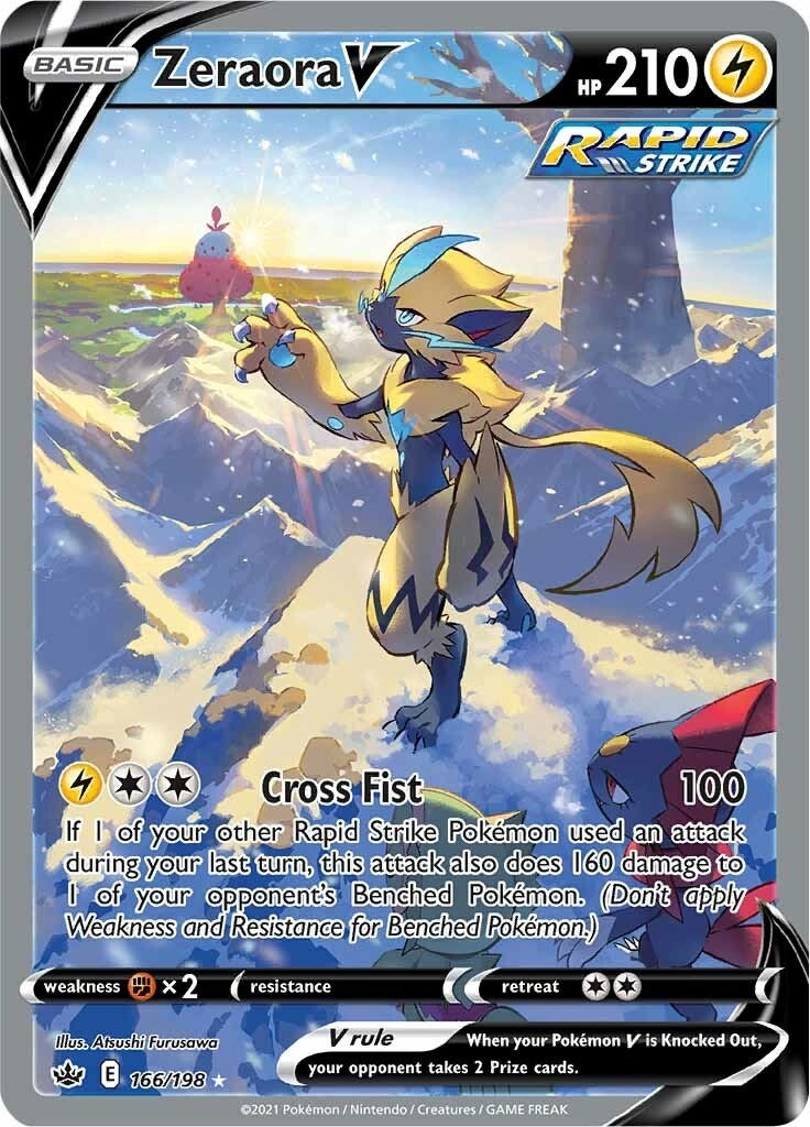 Image for Zeraora V (Alternate Full Art) (166) (SWSH06)