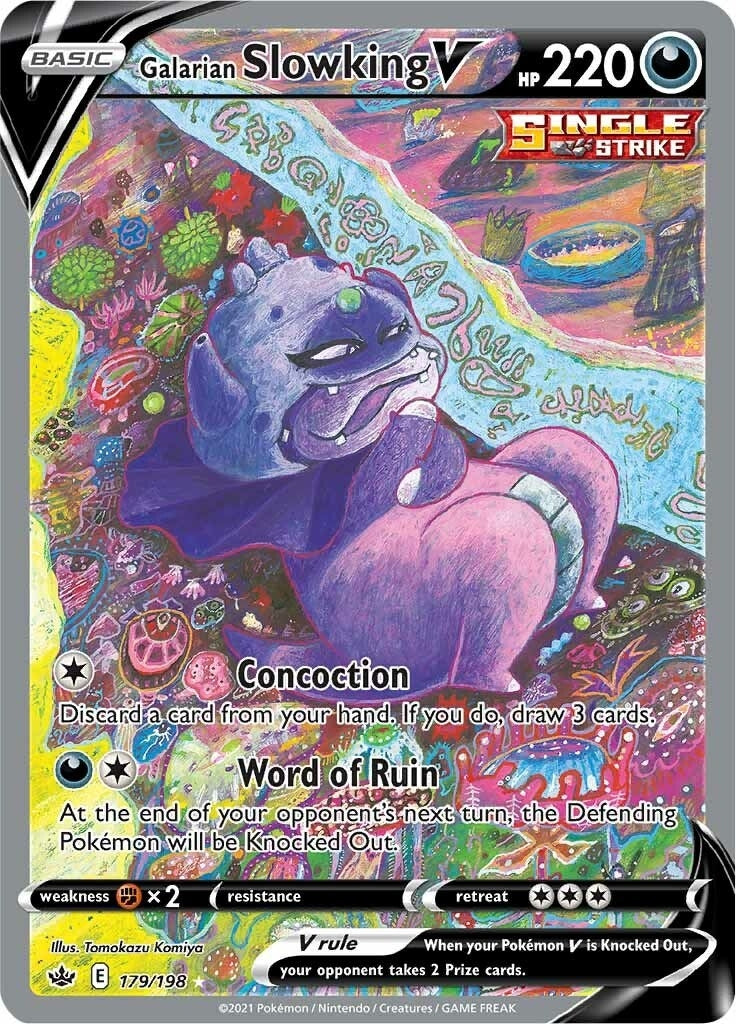 Image for Galarian Slowking V (Alternate Full Art) (179) (SWSH06)