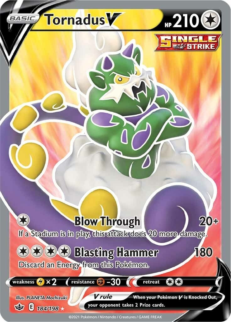 Image for Tornadus V (Full Art) (184) (SWSH06)