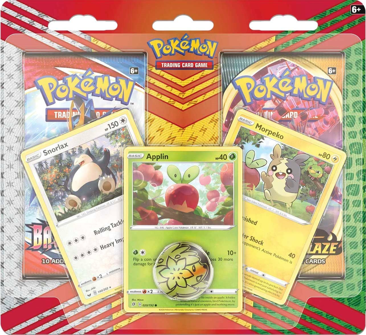 Image for 2 Pack Blister [Snorlax, Morpeko & Applin Cards] - Pokemon