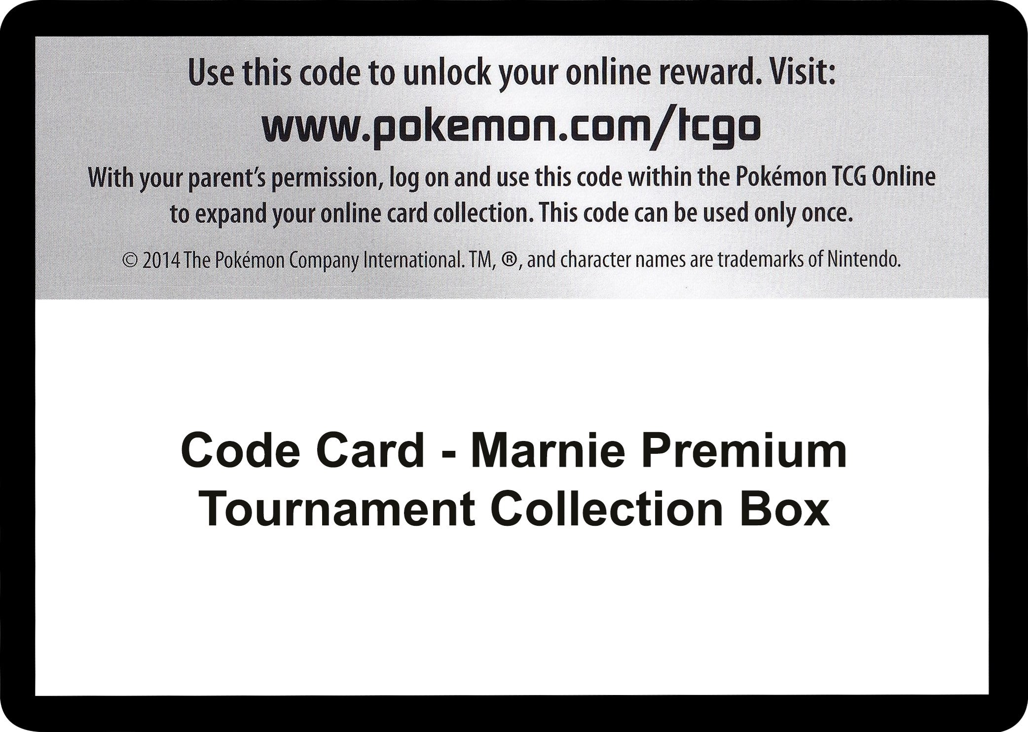 Image for Code Card - Marnie Premium Tournament Collection Box (MCAP)