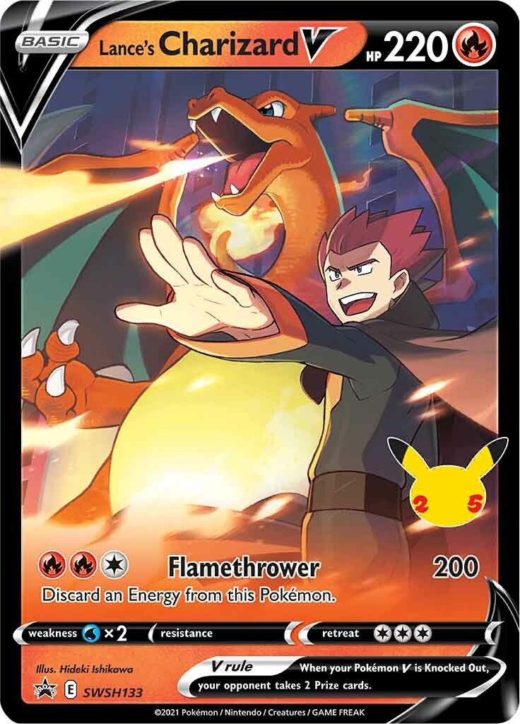 Lance's Charizard V - SWSH133 - PSA 10 - Cert #75797484