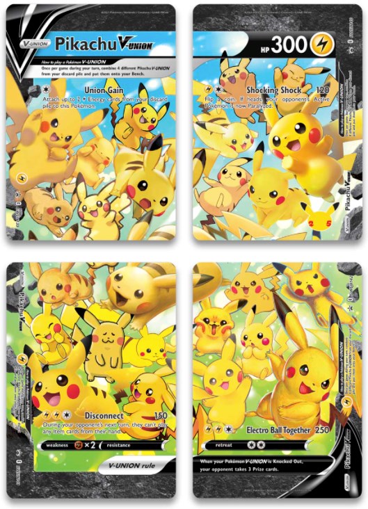 Pikachu V-Union [Set of 4]
