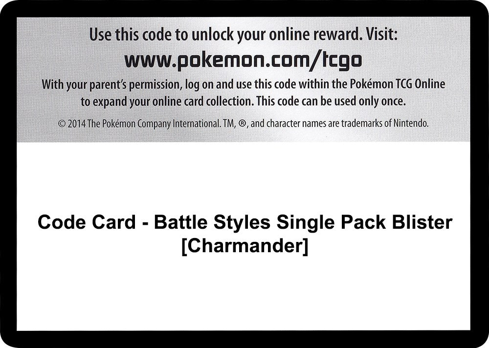 Image for Code Card - Battle Styles Single Pack Blister [Charmander] (SWSH05)