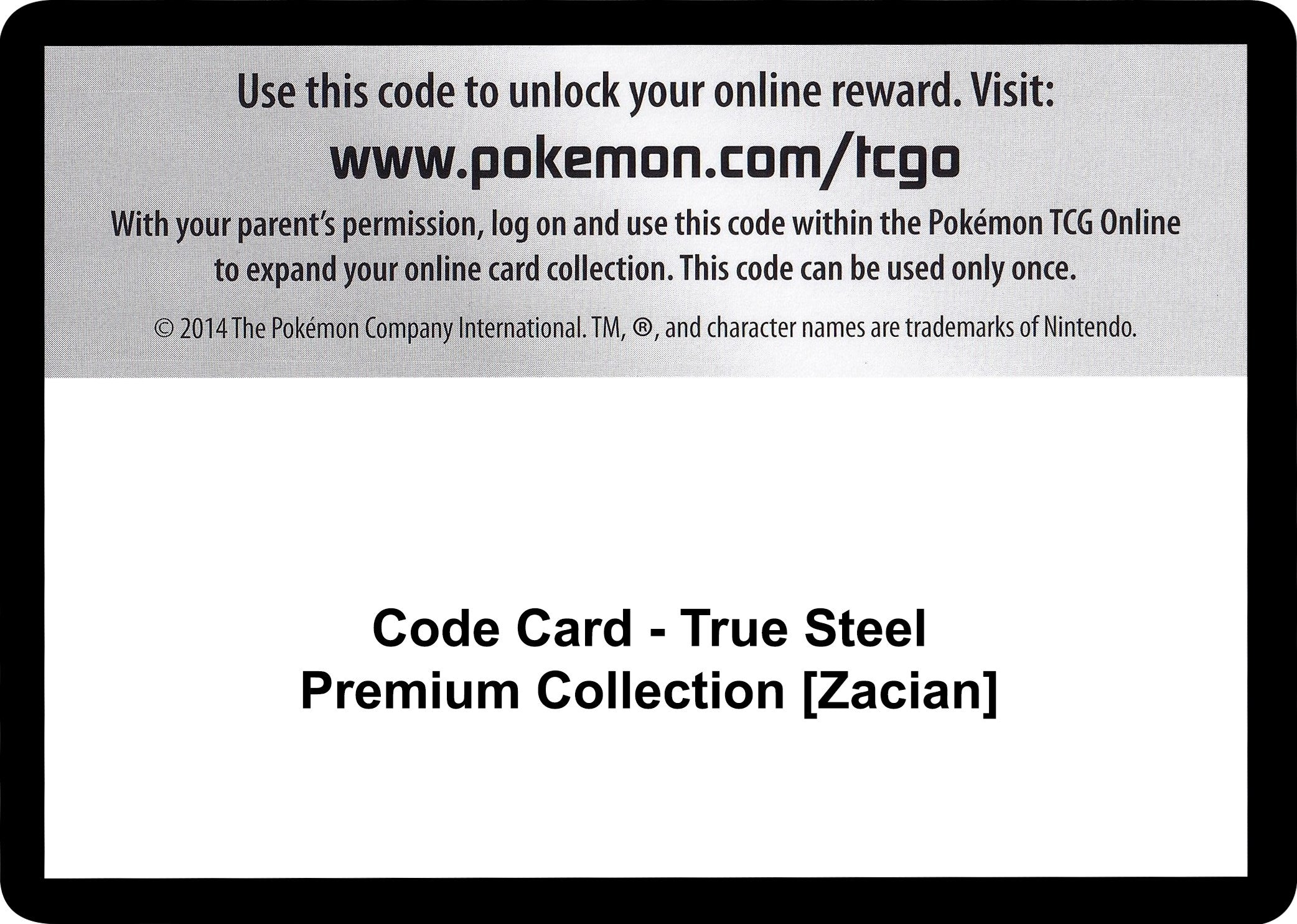 Image for Code Card - True Steel Premium Collection [Zacian] (SWSH03)