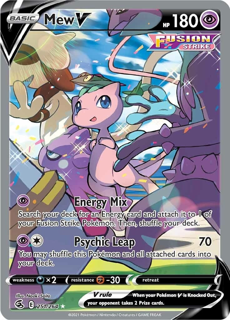 Image for Mew V (Alternate Full Art) (251) (SWSH08)