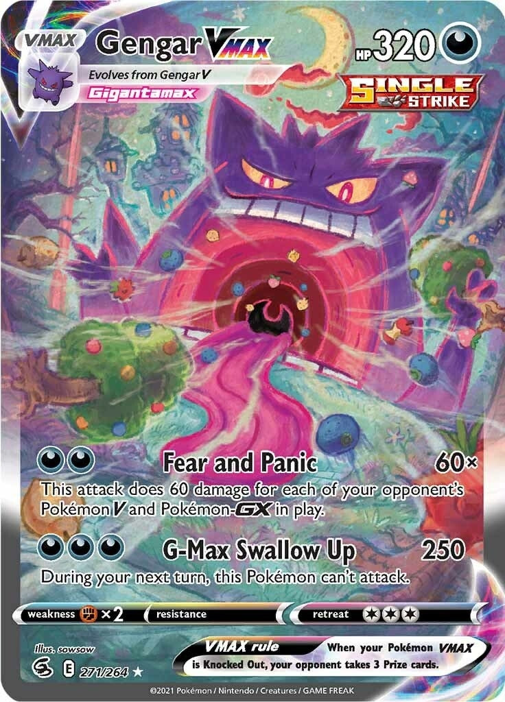 Image for Gengar VMAX (Alternate Art Secret) (271) (SWSH08)