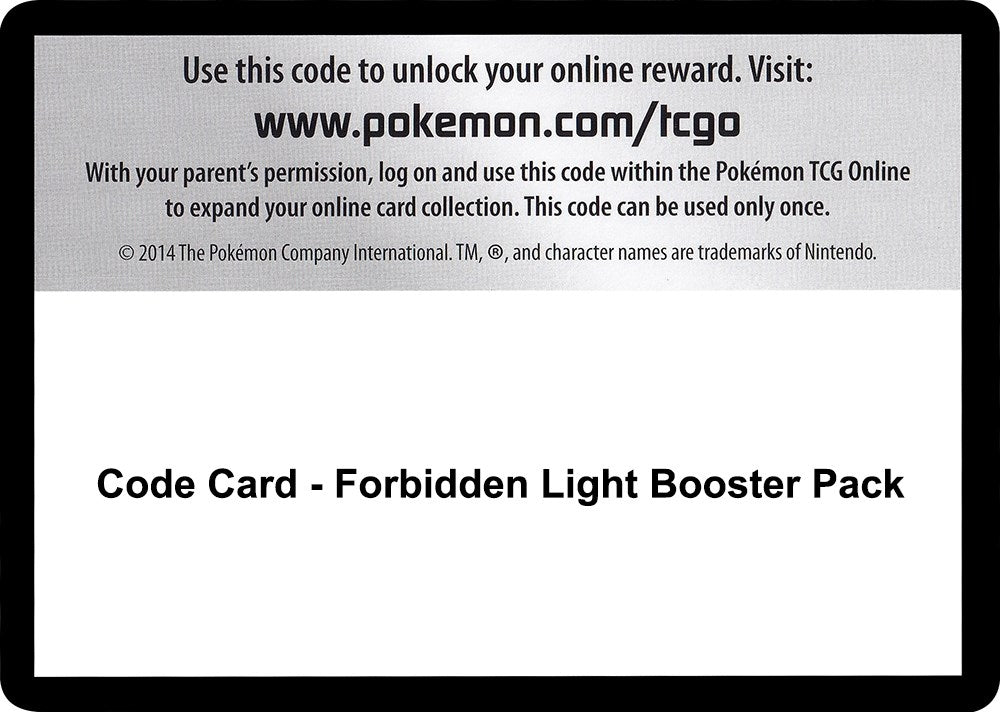 Image for Code Card - Forbidden Light Booster Pack (SM06)