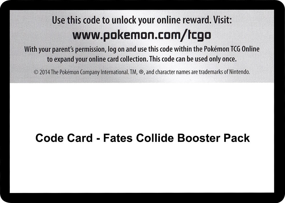 Image for Code Card - Fates Collide Booster Pack (FCO)