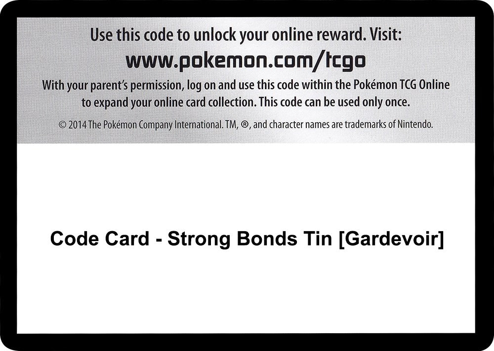 Image for Code Card - Strong Bonds Tin [Gardevoir] (MCAP)