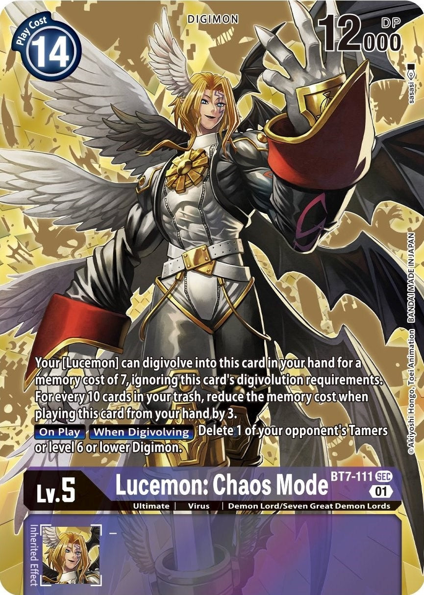 Lucemon: Chaos Mode (Alternate Art) (BT7-111 SEC) (Next Adventure) (BT07)