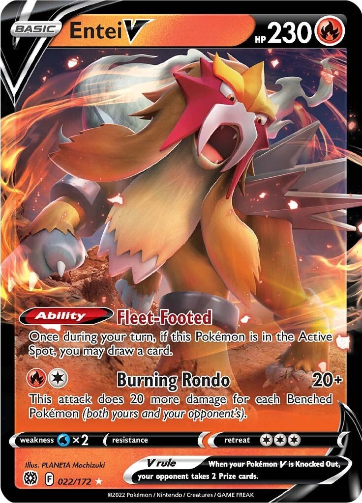 Image for Entei V (22) (SWSH09)
