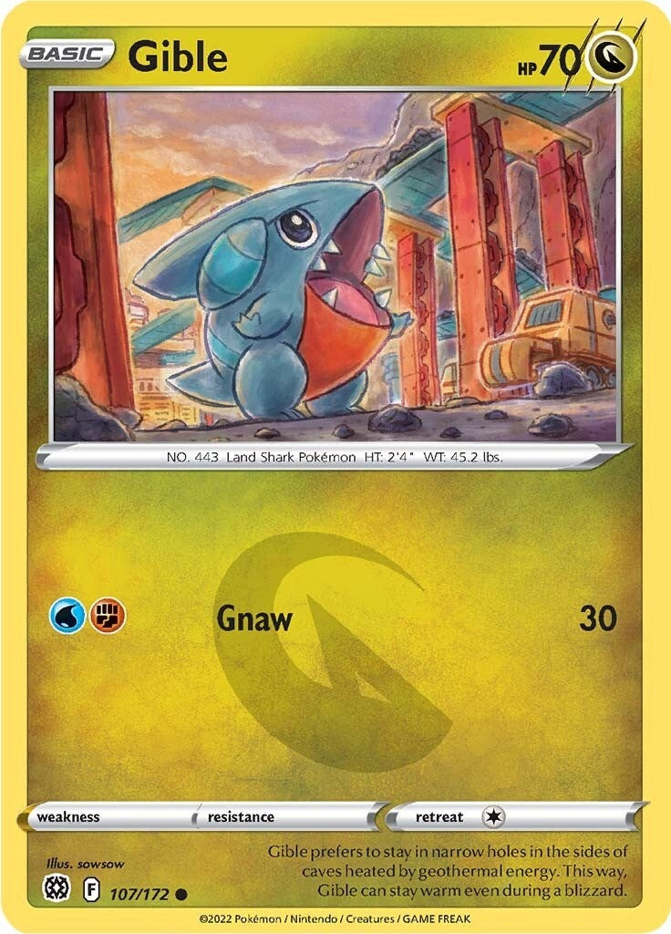 Image for Gible (107) (SWSH09)