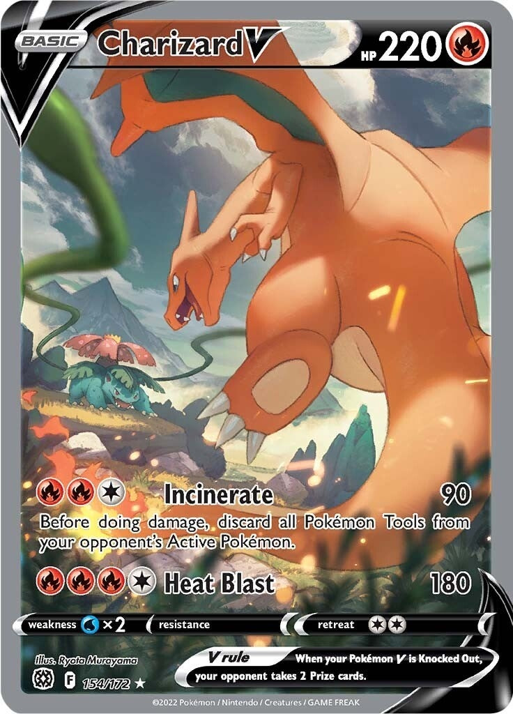 Image for Charizard V (Alternate Full Art) (154) (SWSH09)