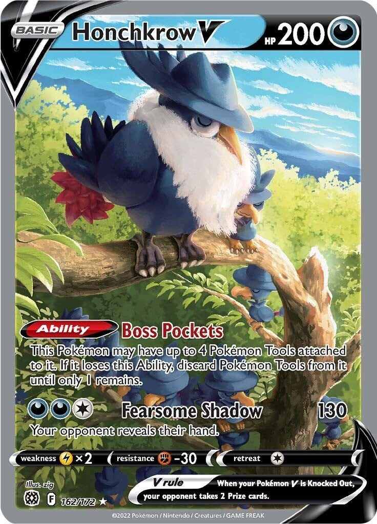 Image for Honchkrow V (Alternate Full Art) (162) (SWSH09)