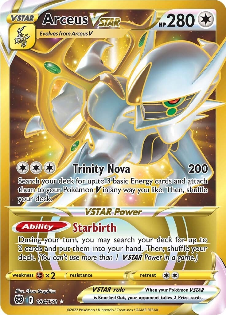 Image for Arceus VSTAR (Secret) (184) (184) (SWSH09)