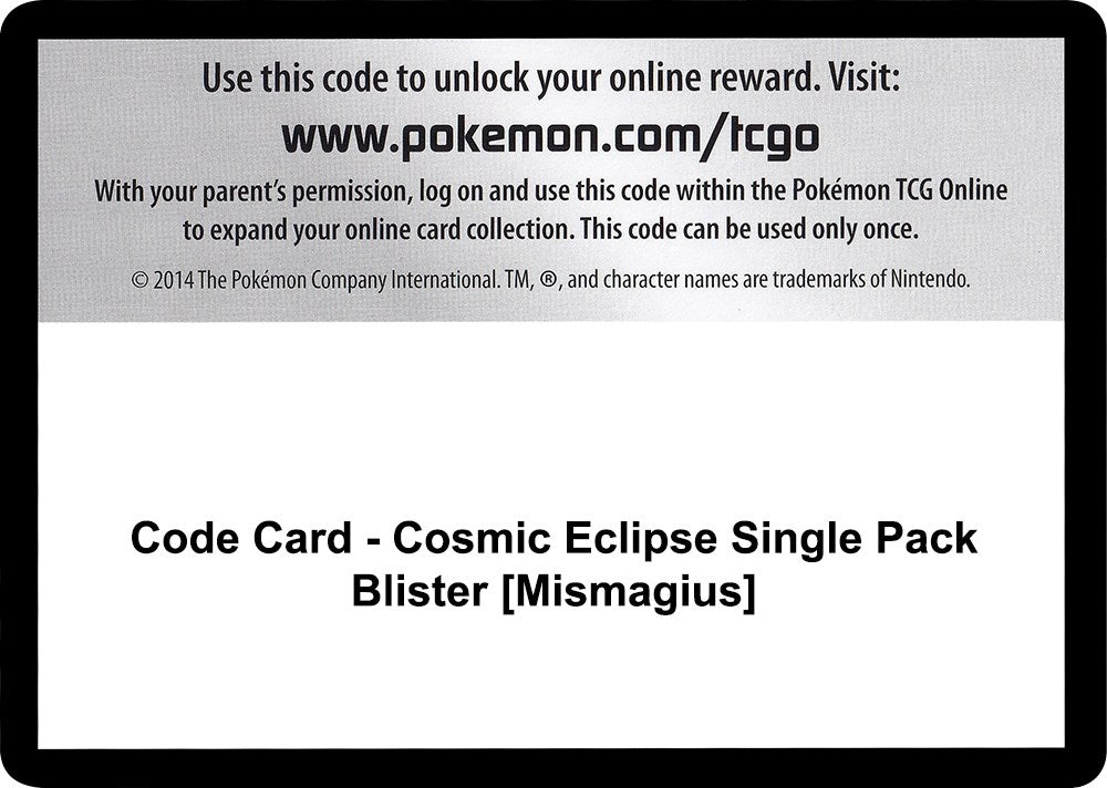 Image for Code Card - Cosmic Eclipse Single Pack Blister [Mismagius] (SM12)