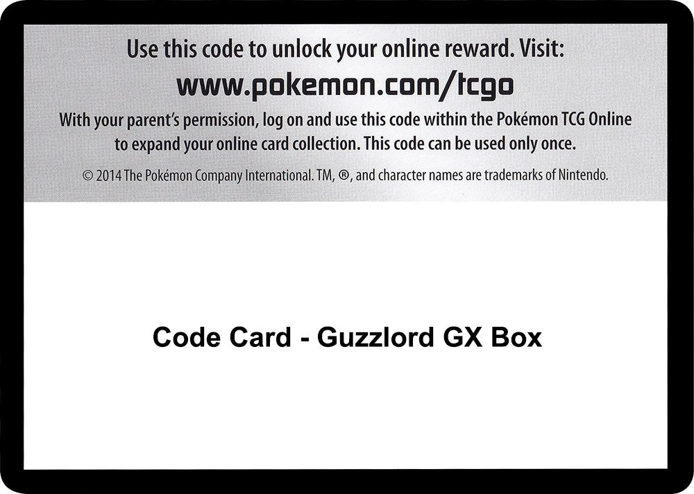 Image for Code Card - Guzzlord GX Box (SM04)