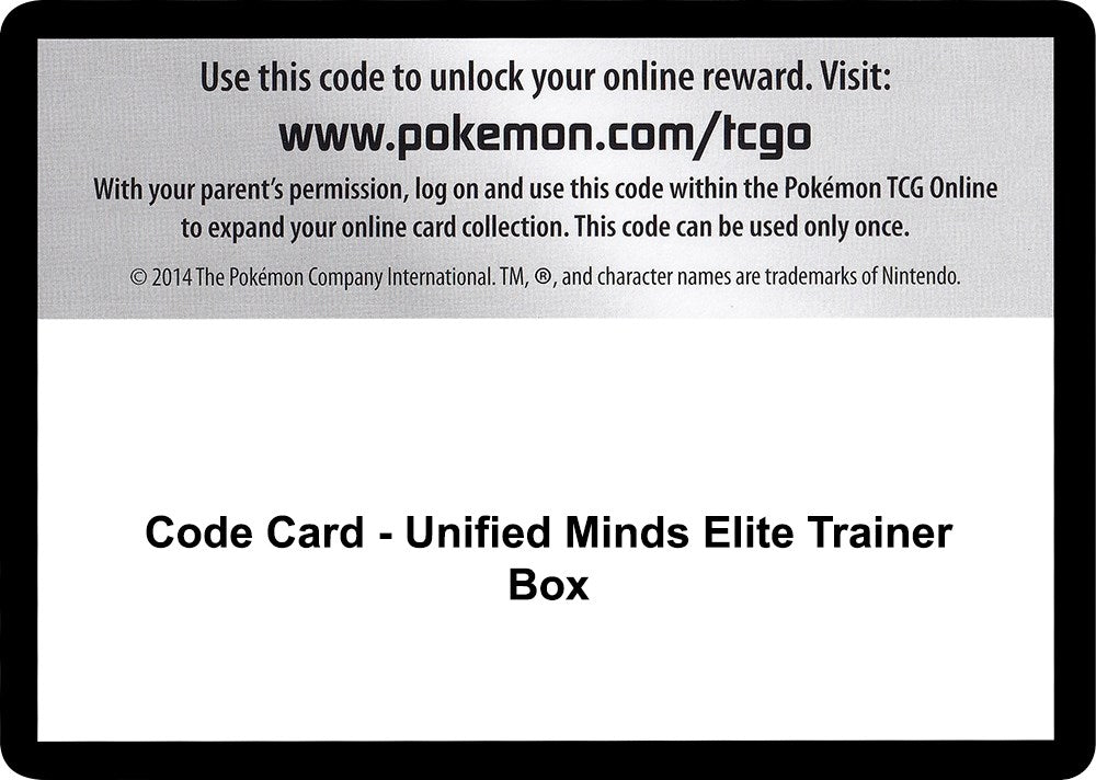 Image for Code Card - Unified Minds Elite Trainer Box (SM11)