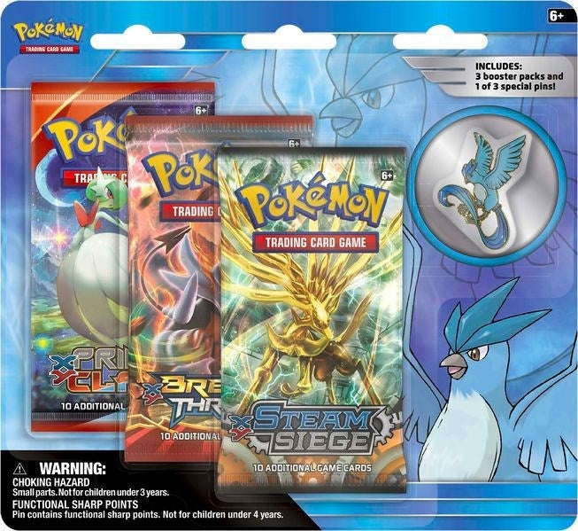 Image for Legendary Birds Pin 3 Pack Blister [Articuno Pin] - Pokemon