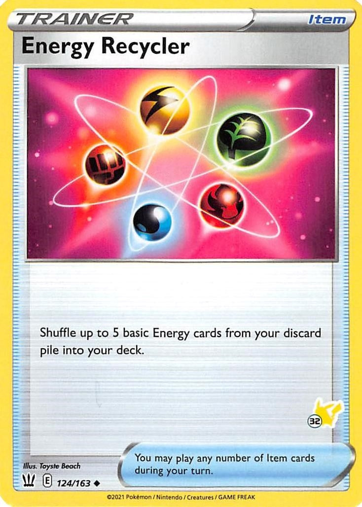 Image for Energy Recycler - 124/163 (#32 Pikachu Stamped) (124) (BA22)