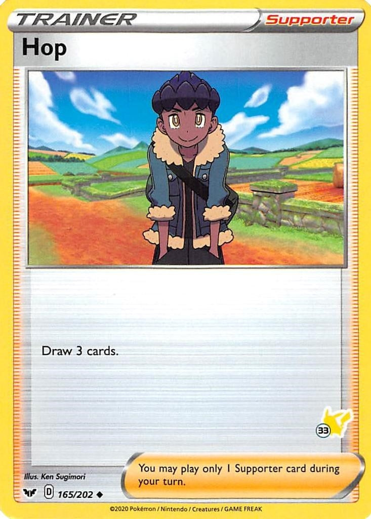 Image for Hop - 165/202 (#33 Pikachu Stamped) (165) (BA22)