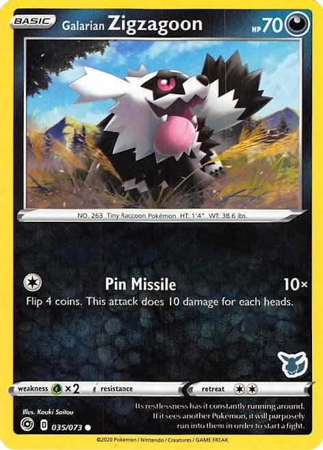 Image for Galarian Zigzagoon - 035/073 (Eevee Stamped) (35) (BA22)