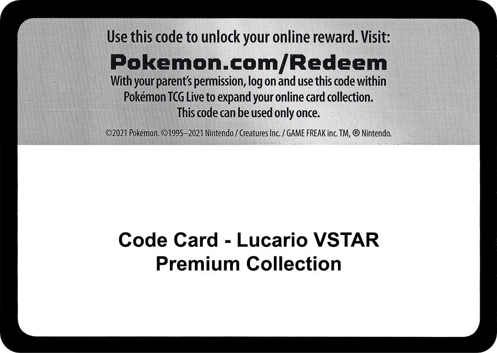 Image for Code Card - Lucario VSTAR Premium Collection (MCAP)