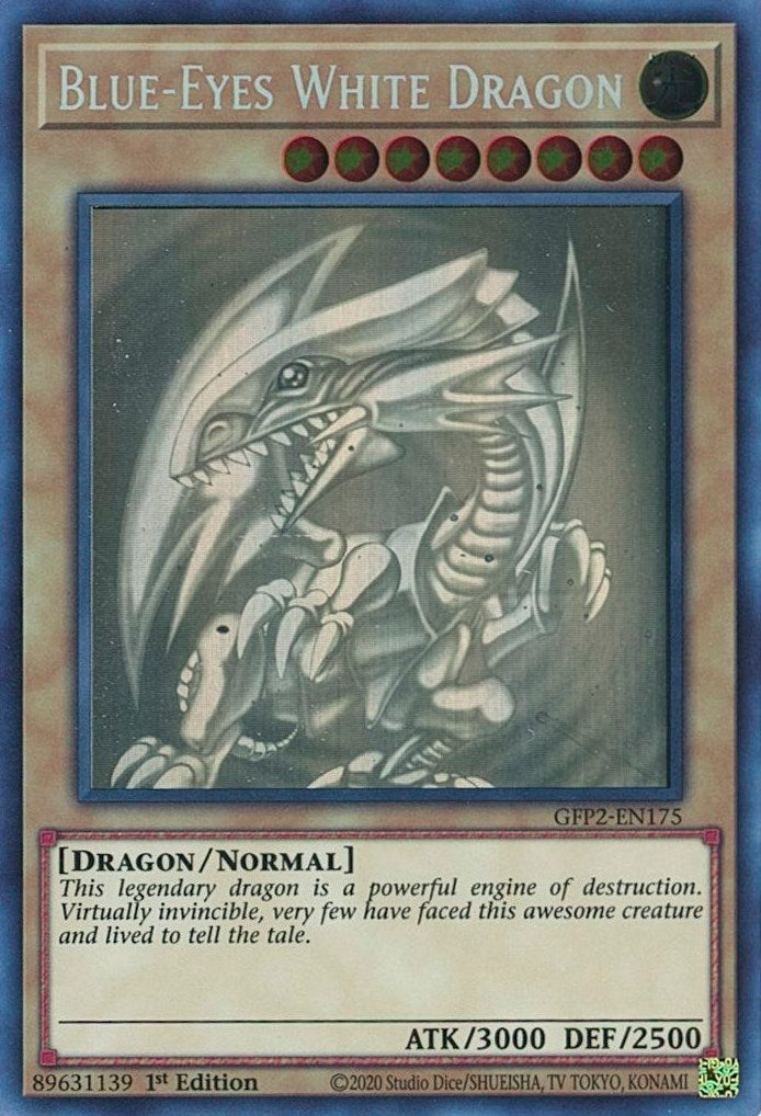 Image for Blue-Eyes White Dragon (Ghost Rare) (2175) (GFP2)