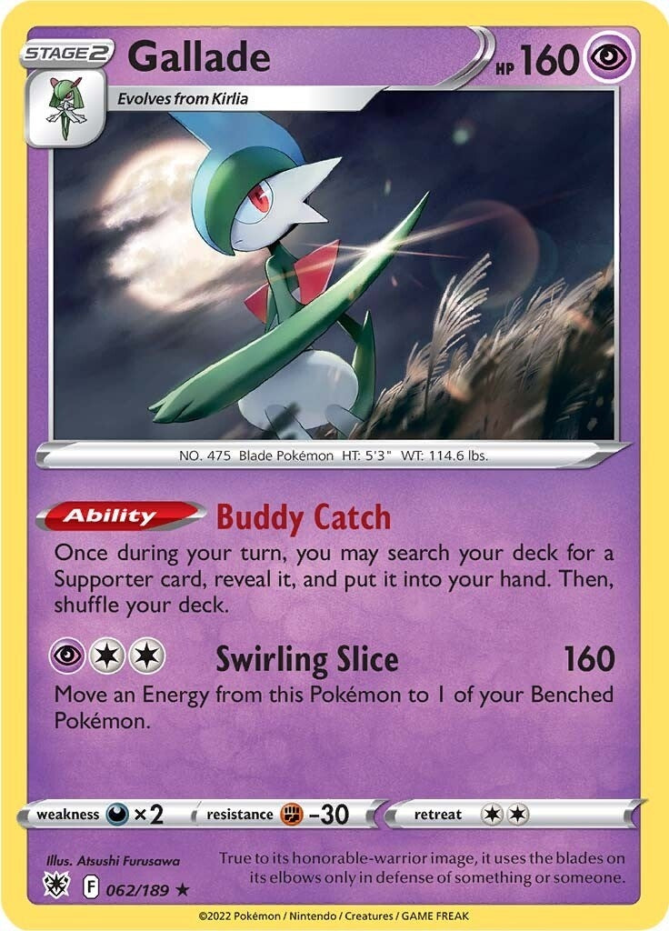 Image for Gallade (62) (SWSH10)