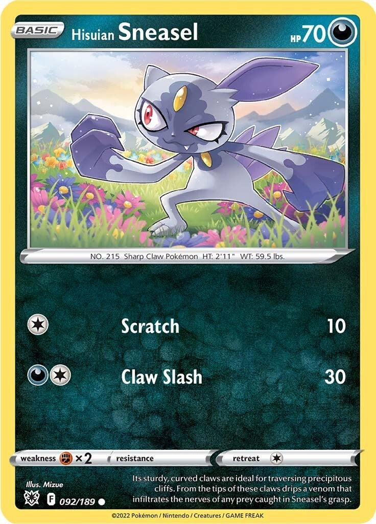 Image for Hisuian Sneasel (92) (SWSH10)