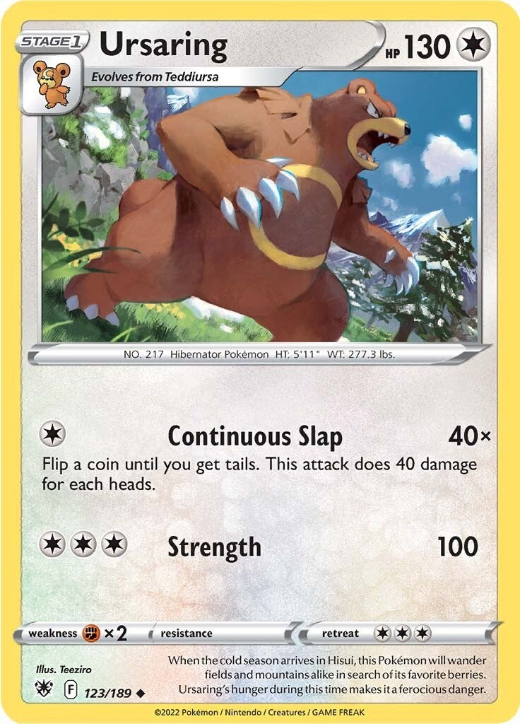 Image for Ursaring (123) (SWSH10)