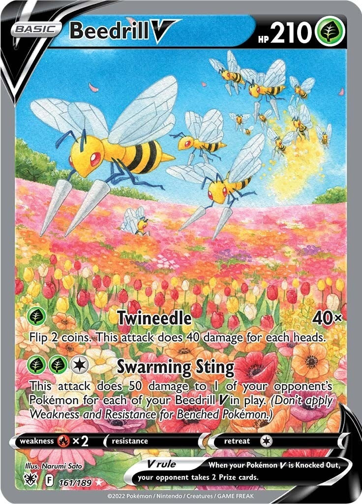 Image for Beedrill V (Alternate Full Art) (161) (SWSH10)