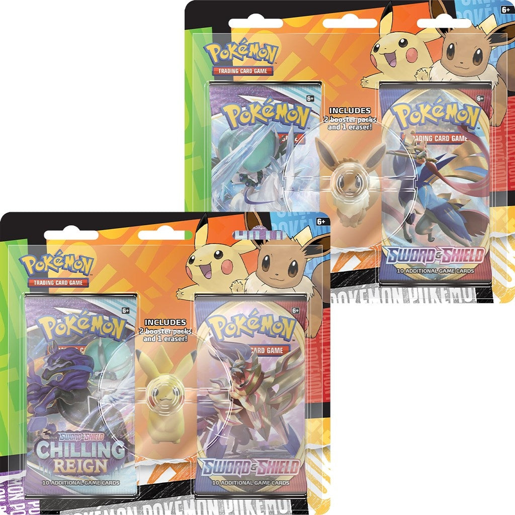 Image for Pokemon TCG: Back to School Eraser Blister [Set of 2] - Pokemon