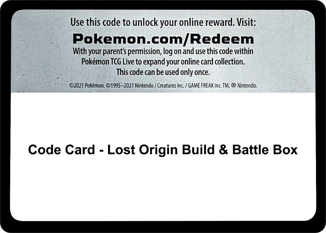 Image for Code Card - Lost Origin Build & Battle Box (SWSH11)