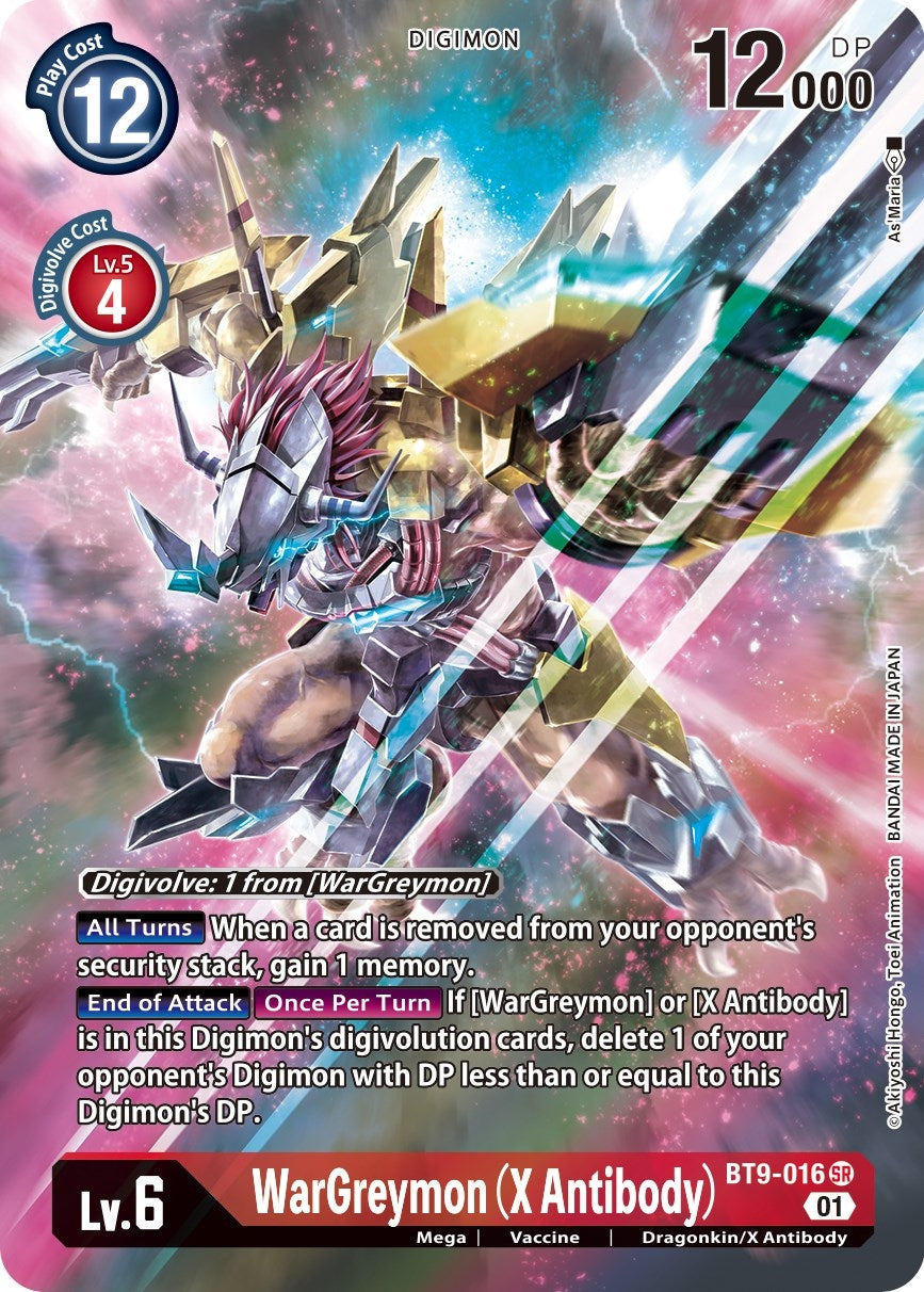 WarGreymon (X Antibody) (Alternate Art) (BT9-016 SR) (X Record) (BT09)